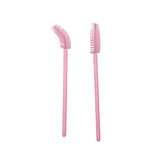 DISPOSABLE MASCARA WANDS / SPOOLIES - PINK - Luna Beauty Supplies
